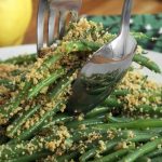 Lemony Green Beans w/Almond Breadcrumbs