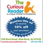 DEAL: 10% Off @ The Curious Reader in Glen Rock