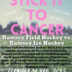 Ramsey Field Hockey and Ice Hockey play for Cancer Fundraiser