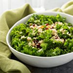 Kale Salad With Avocado, Pecans, Quinoa and Pomegranate Arils