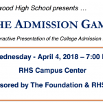 The Admission Game at RHS