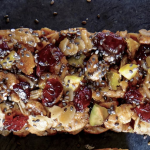 Puffed Barley Pistachio Apple Bars with Chia Seeds