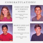 4 Perfect Scores on ACTs and SATs in Westfield