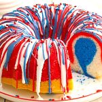 Red, White & Blue Cake