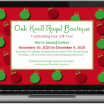 Oak Knoll’s 27th Annual Royal Boutique Goes Virtual!