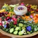 Healthy Super Bowl Apps: Microgreen & Edible Flower Crudité Boards